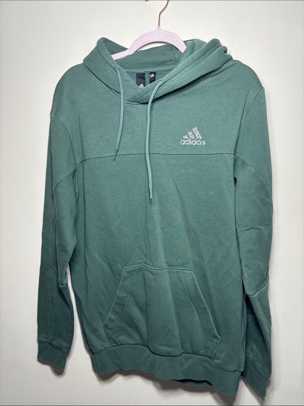Adidas Men's Green Pullover Hoodie